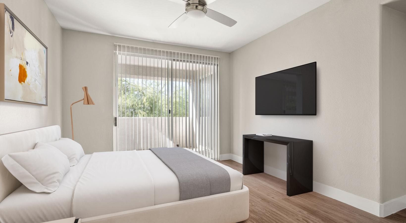 Beautiful bedrooms to fit every need a bedroom with a bed and a television